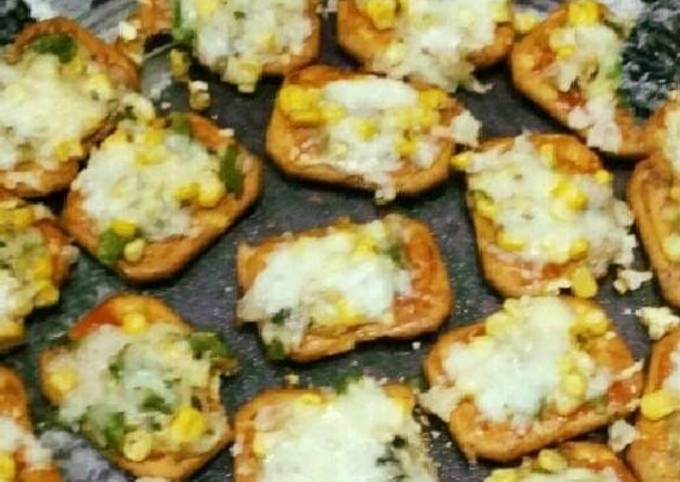 Recipe of Ultimate Salted Crackers Mini Pizza Bites