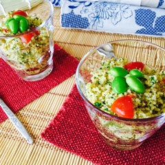 A picture of Yuzu Tabouleh.