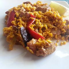 A picture of Paella.