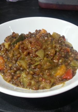A picture of Lentil stew (lentejas).