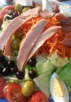 A picture of Tuna, Egg and Tomato Salad.