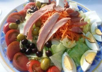 Unique Recipe Tuna Egg and Tomato Salad Savory Delicious