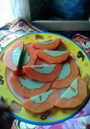 Foto resep Puding Pandan Pepaya