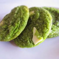 A picture of Matcha Green Tea and White Chocolate Cookies.