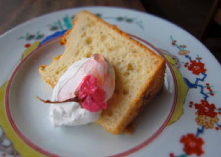 Step-by-Step Guide to Prepare Any-night-of-the-week Sakura Chiffon Cake