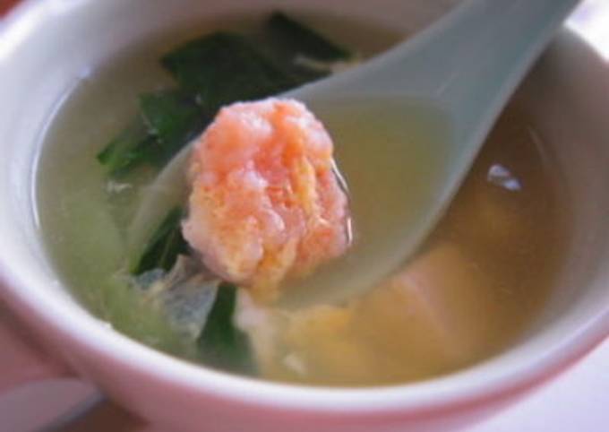 Recipe of Super Quick Homemade Shrimp Ball Soup