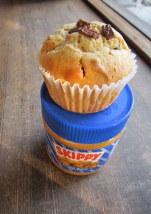 A picture of Peanut Butter and Chocolate Muffins.