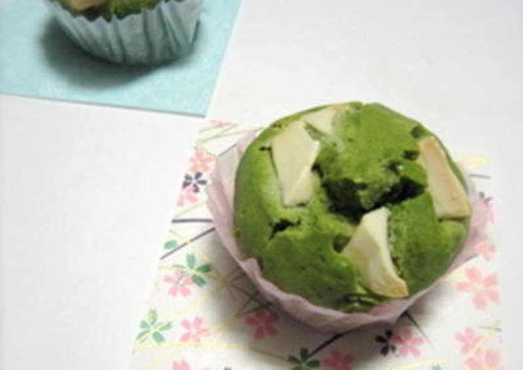 How to Make Ultimate White Chocolate and Green Tea Muffins