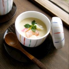 A picture of Chawan-Mushi (Japanese Egg Custard).