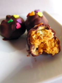 A picture of Chocolate Peanut Butter Balls.