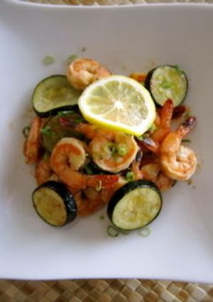 A picture of Soy Sauce Shrimp Scampi.