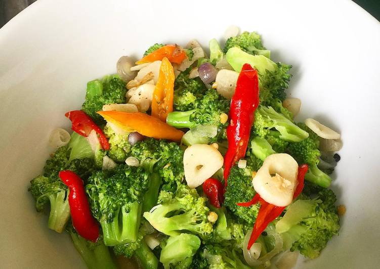 Resep Ca brokoli teriyaki | Tips Membuat Ca brokoli teriyaki, Bikin Ngiler