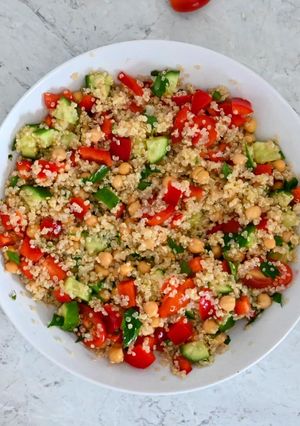 A picture of Quinoa and Chickpea Salad.