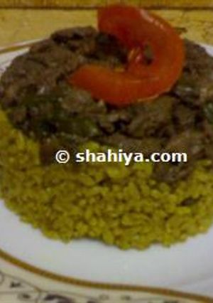 صورة لوصفة طريقة عمل أرز بالكبدة والكلاوي
