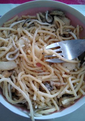 Una foto de Spaguetis trampa