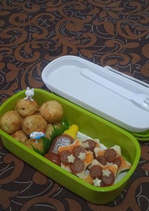 Foto resep Takoyaki dan pizza ala2 (bekal sekolah)