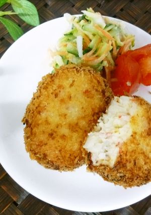 A picture of Hanpen Transformation: Crab Cream Croquette Style.