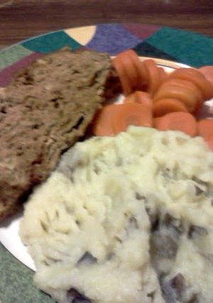 A picture of Turkey meatloaf.