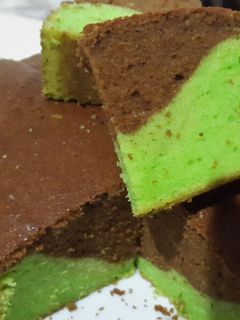 Foto resep Butter cake pandan moka