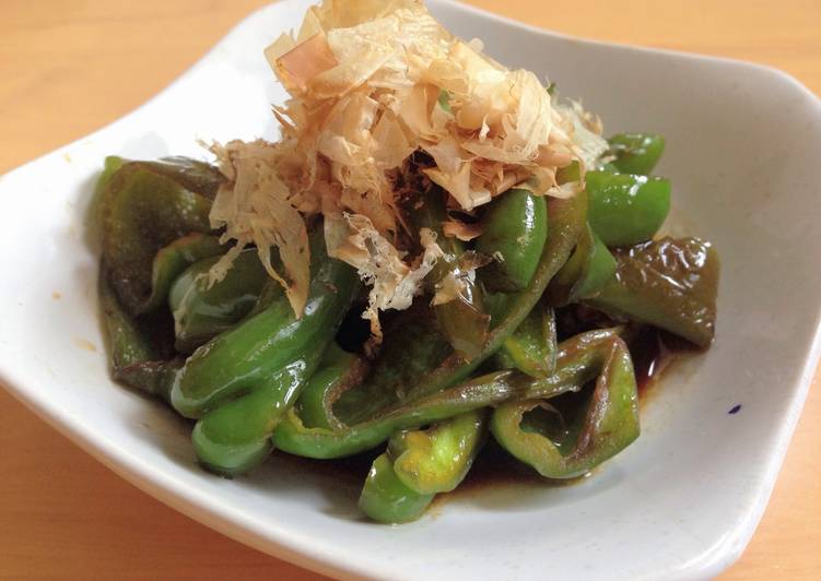 Braised Green Peppers