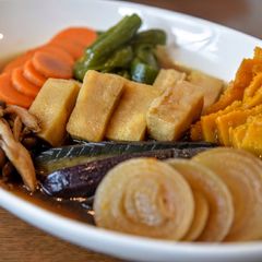 Deep-fried Vegetables in Mild Broth A picture of Deep-fried Vegetables in Mild Broth.