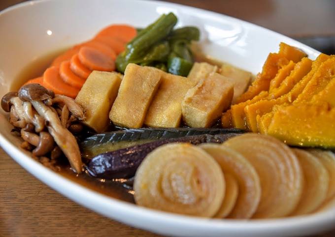 Deep-fried Vegetables in Mild Broth