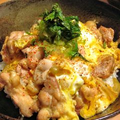 A picture of Chicken and Egg on Rice.
