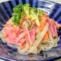 A picture of Harusame (Japanese Vermicelli) Salad.
