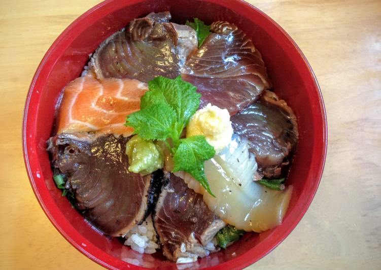 Marinated Sashimi on Rice