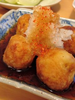 A picture of Steamed Potatoes with Grated Daikon Dressing.