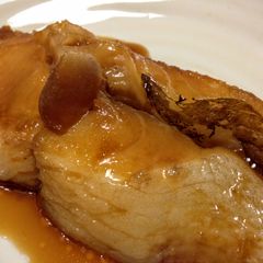 A picture of Simmered Flatfish with Ginger.