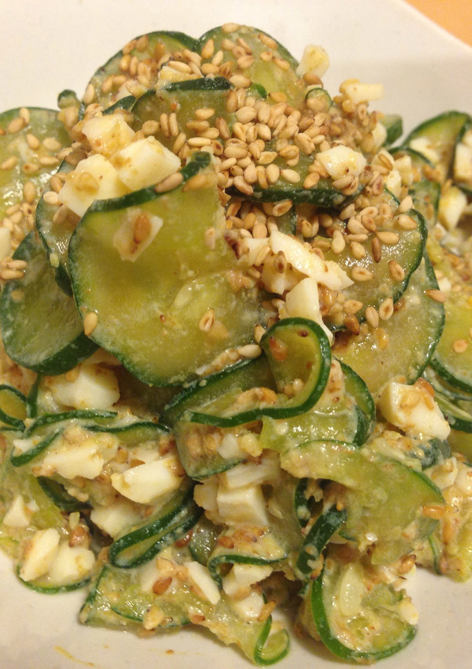 A picture of Cucumber with Sesame Vinegar Dressing.