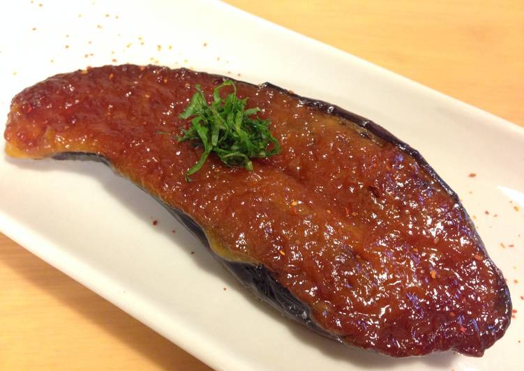 Simple Way to Cook Super Quick Grilled Eggplant with Miso Paste