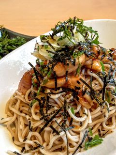 A picture of Teriyaki Chicken Soba (Buckwheat Noodles).