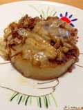 Daikon Radish Steak with Cheese