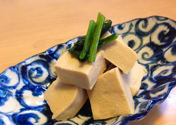 Steps to Make Quick Simmered Koyadofu (Freeze Dried Tofu)