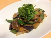 A picture of eggplant stir fry