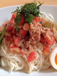 A picture of Tomato & Tuna Somen.