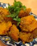 Simmered Pumpkin with Minced Meat