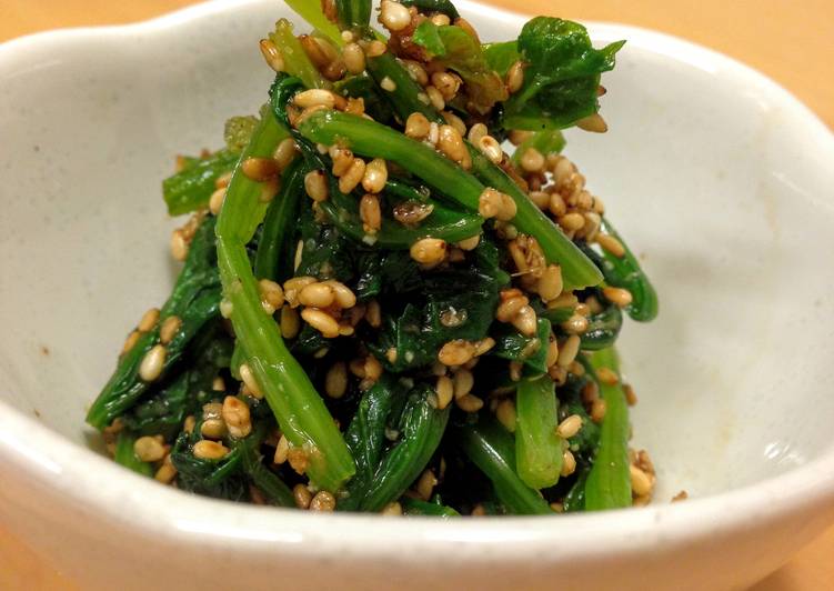 Recipe of Speedy Spinach with Sesame Dressing