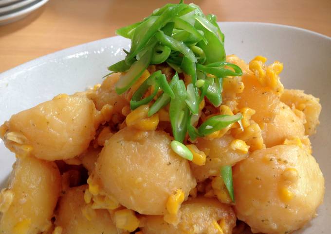 Potatoes & Corn with Butter & Soy Sauce