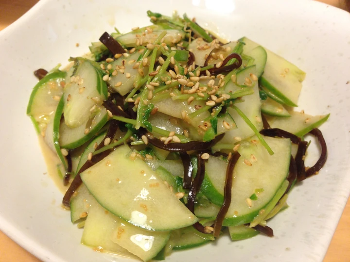 Easy Steps to Make|Recipe} Japanese-style Salad with Cucumber and Salt kelp Anti-Fail