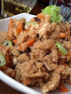 A picture of Simmered Okara.