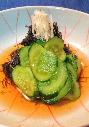 A picture of Mozuku Seaweed Vinegar.