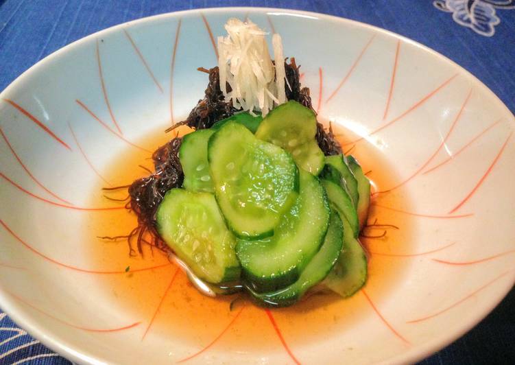 Recipe of Favorite Mozuku Seaweed Vinegar