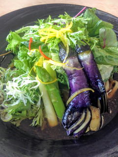 A picture of Yuzu Pepper Style Udon with Herbs & Greens.