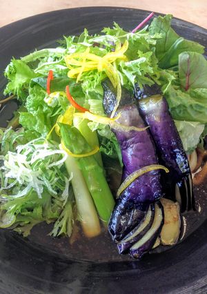 A picture of Yuzu Pepper Style Udon with Herbs & Greens.