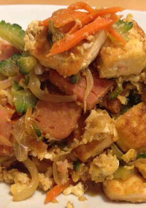 A picture of Stir-fried Goya (Goya Chanpuru).