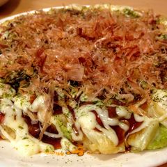 A picture of Okonomiyaki.