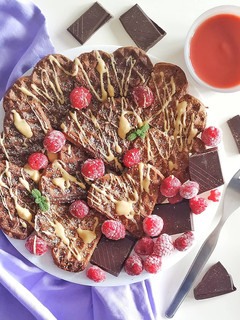Una foto de Gofres de chocolate